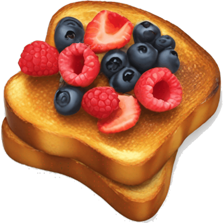 French toast with berries emoji