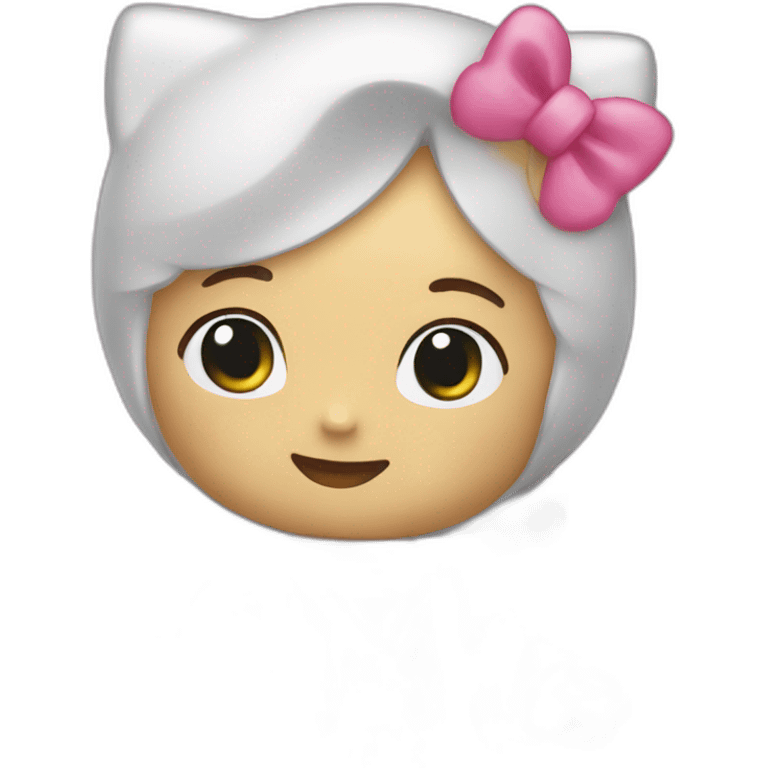 Catholic hello kitty emoji