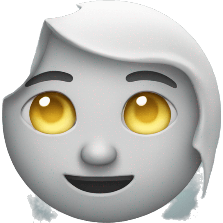 Crescent moon face emoji