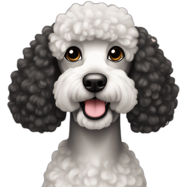 Fresh poodle negro mini emoji