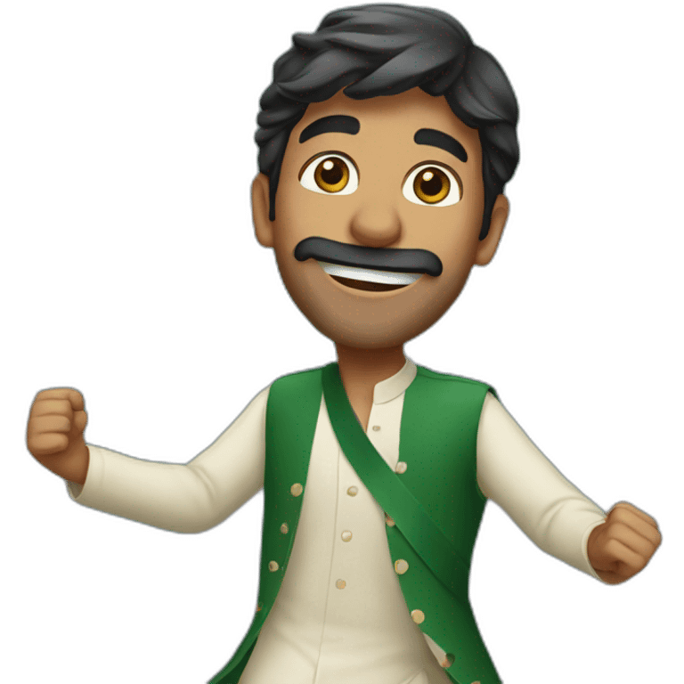 A PAKISTANI MAN DANCING  emoji