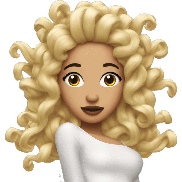 kali uchis with orquids in her hair emoji