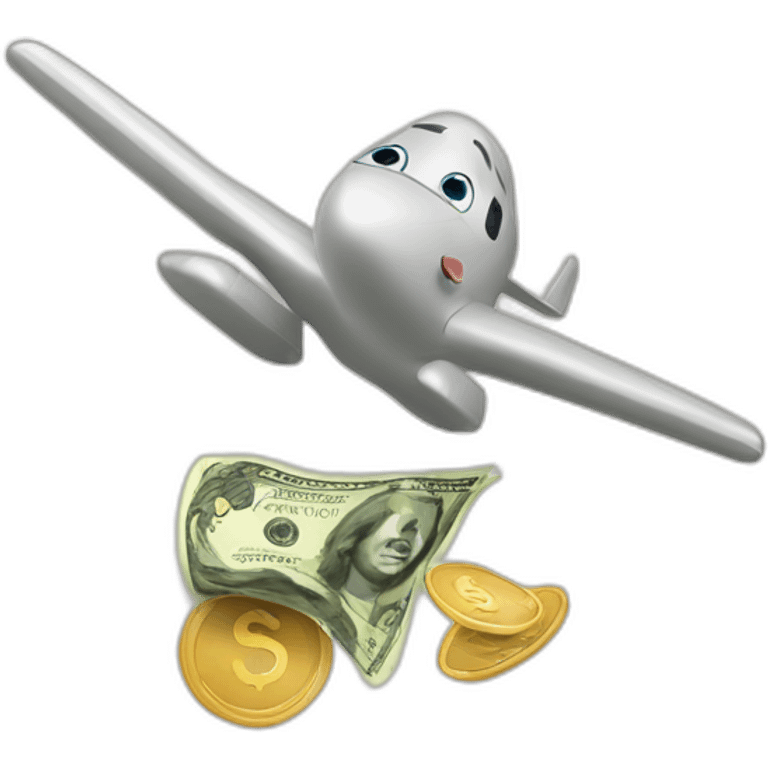 flying money emoji