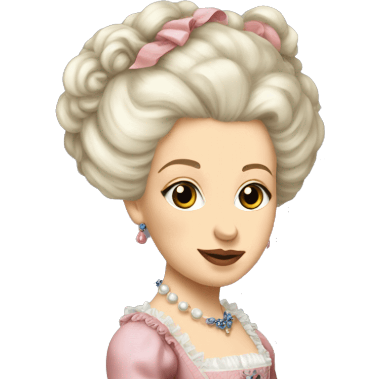 young marie antoinette portrait emoji