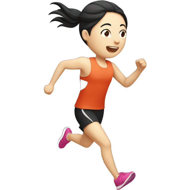 A Chinese Running exercise emoji