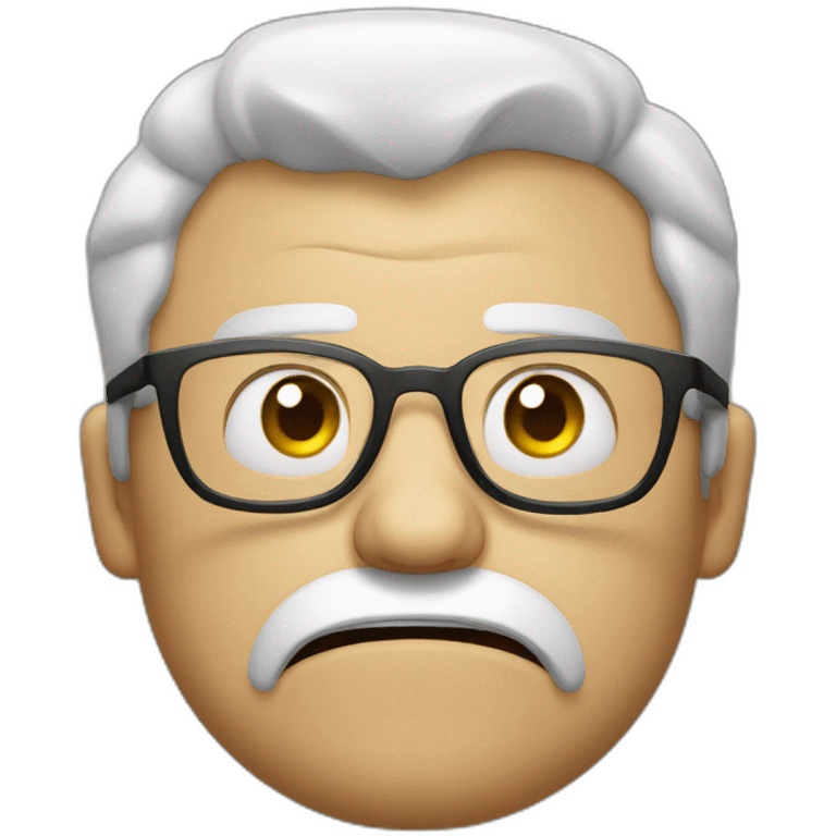 Angry Welshman with glasses emoji