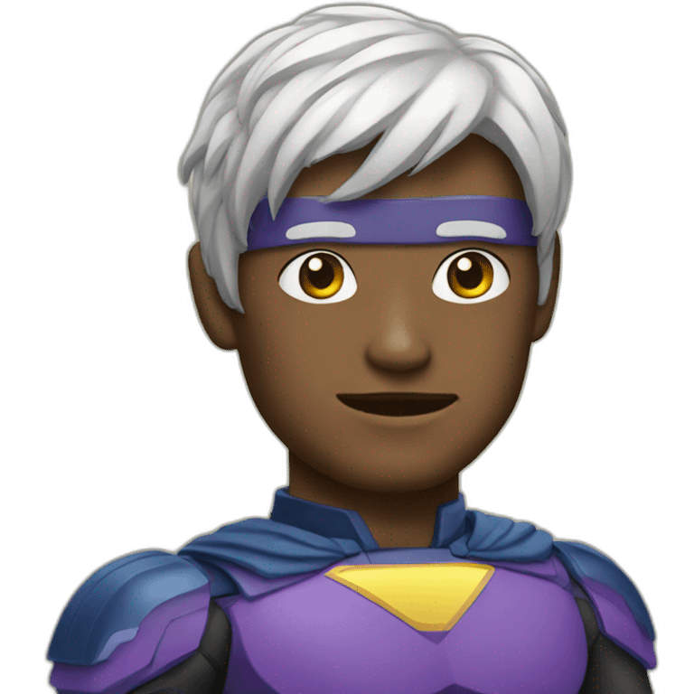 Portrait Super hero tech emoji