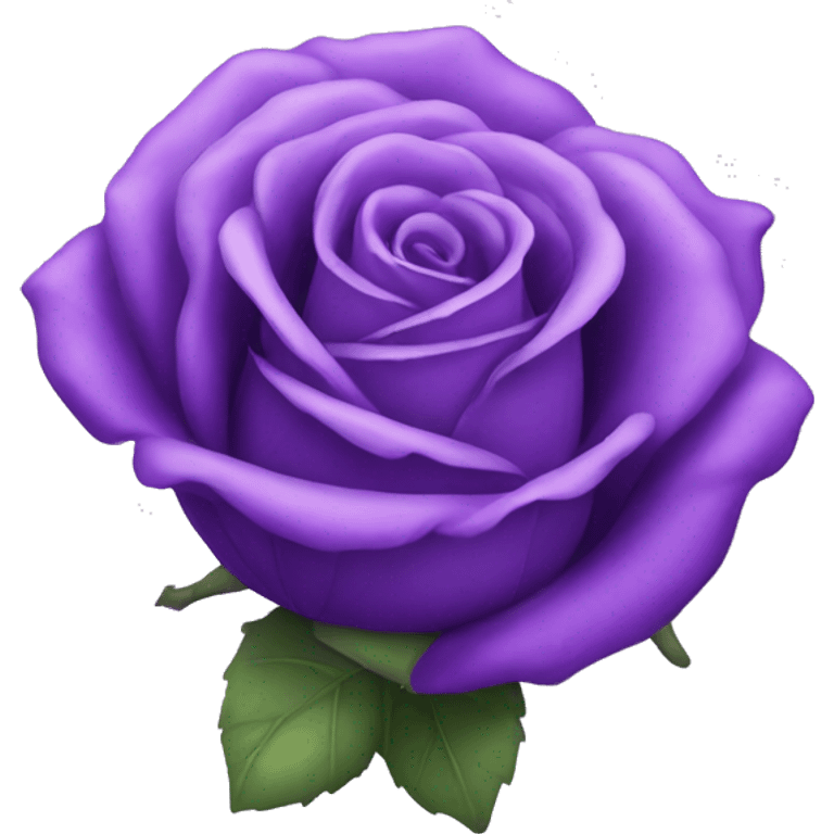 Purple rose emoji