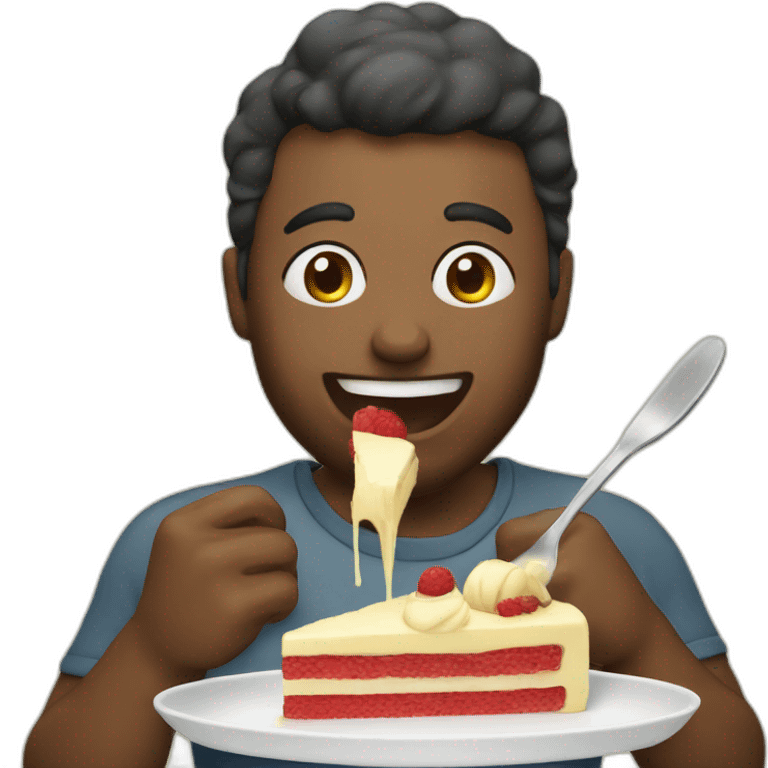 eating swiss dessert emoji