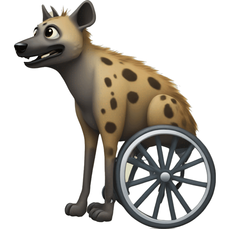 hyena in a wheelchair emoji