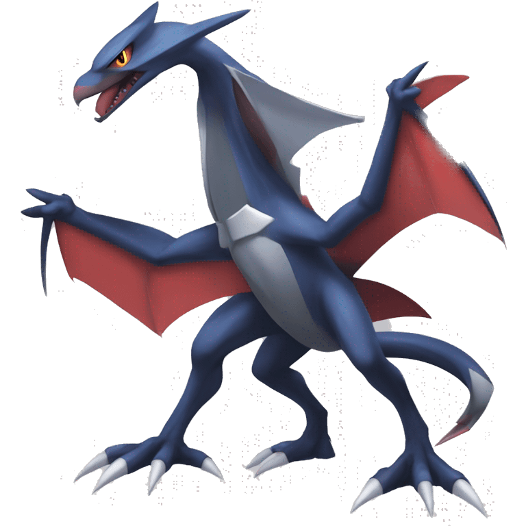 Edgy Cool Nargacuga-Noivern-Latias-Garchomp-Pokémon Full Body emoji