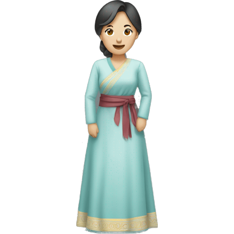 kazakh woman from head to waist emoji