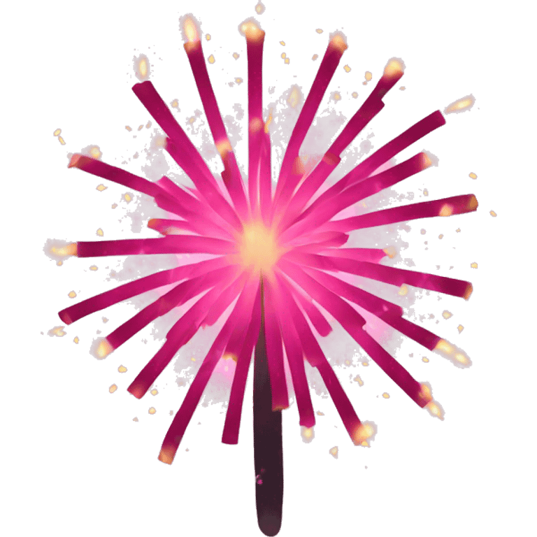 Pink firework  emoji