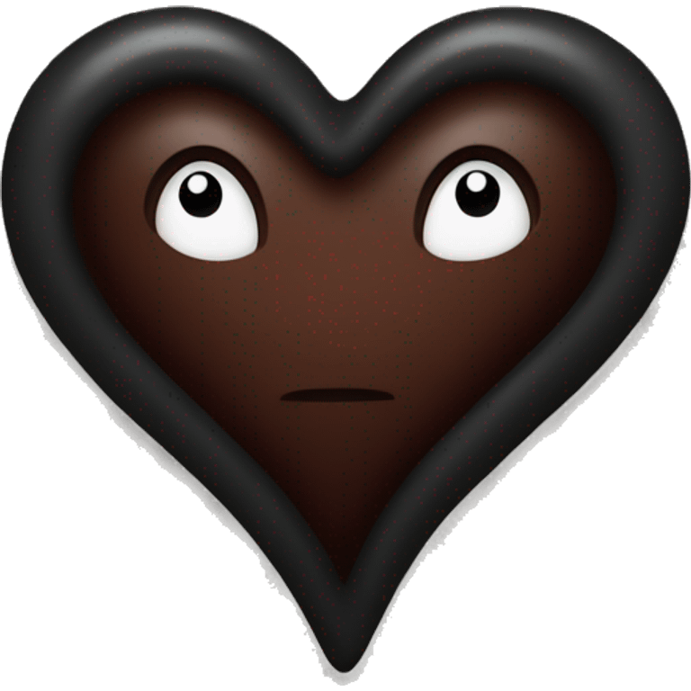 dark marron heart emoji