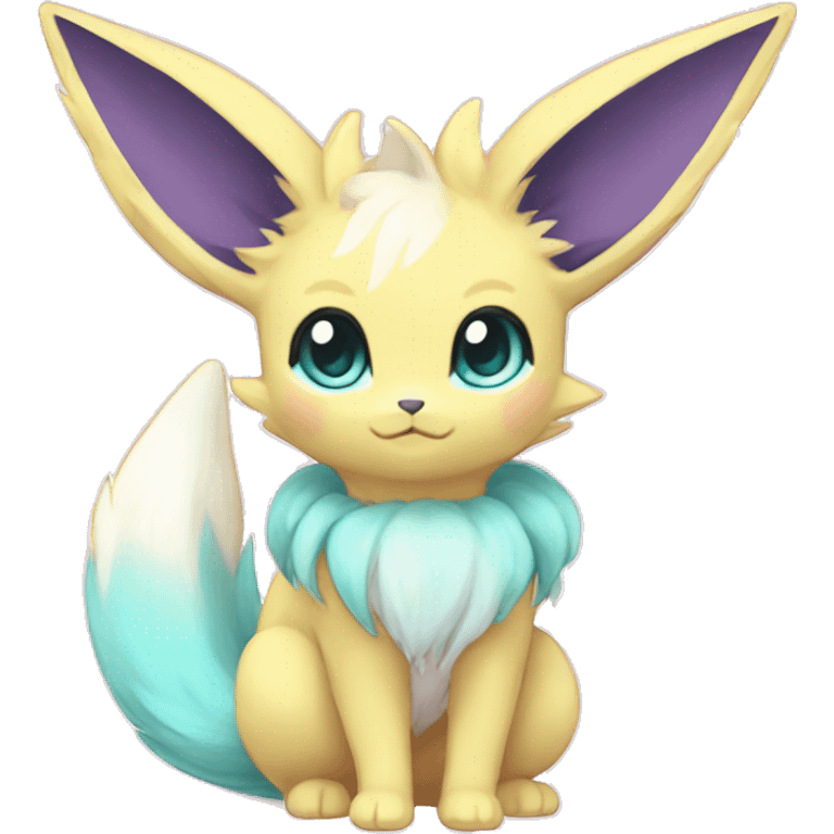 Kawaii Pastel Eeveelution-Cute-Pokémon-fusion full body emoji