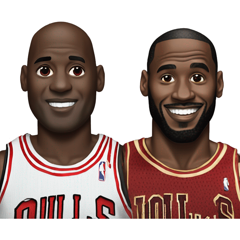 Michael Jordan and LeBron James combined emoji