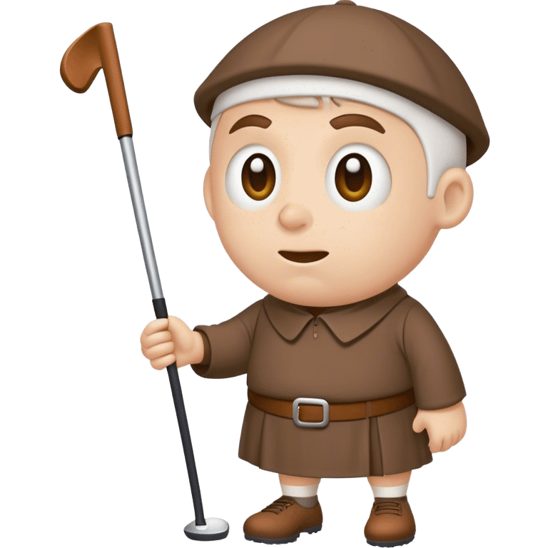 Friar playing golf  emoji