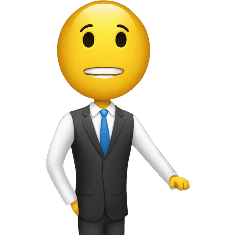 Stick figure at a front desk emoji