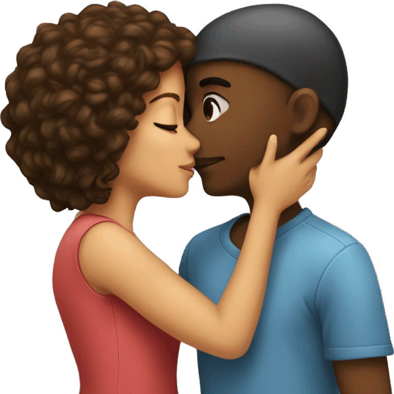 Boy kiss girl  emoji