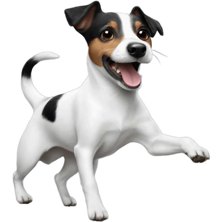 Black Jack Russell dancing emoji