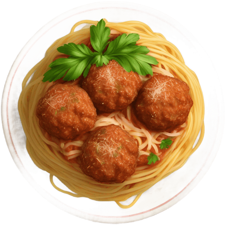 Spaghetti and meatballs  emoji