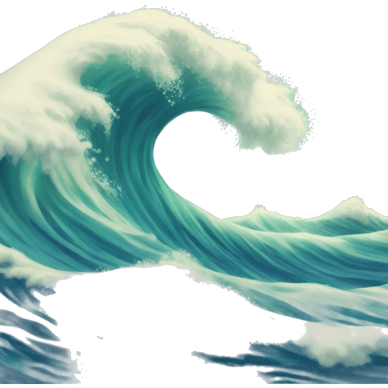 ocean wave emoji