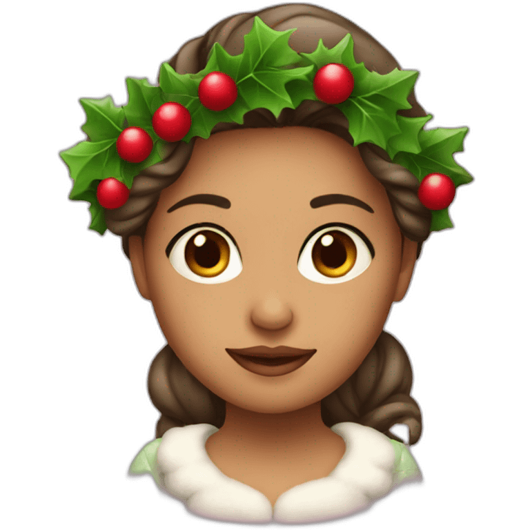 Christmas girl  emoji