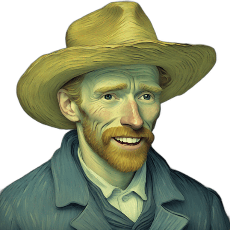 Van gogh riendo emoji