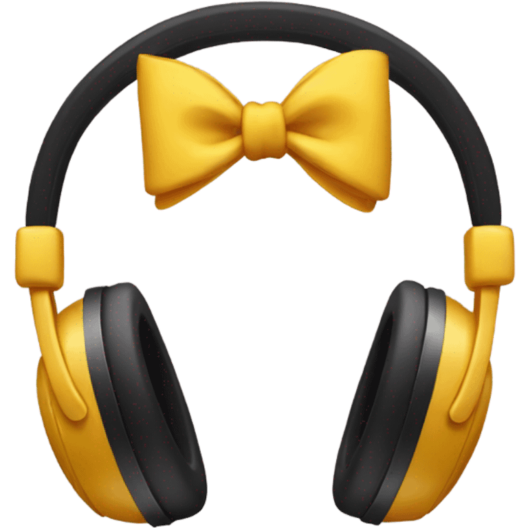 headphones with bows emoji