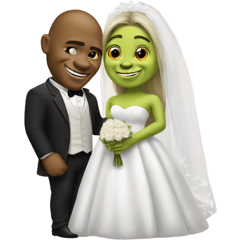 Shrek getting married emoji