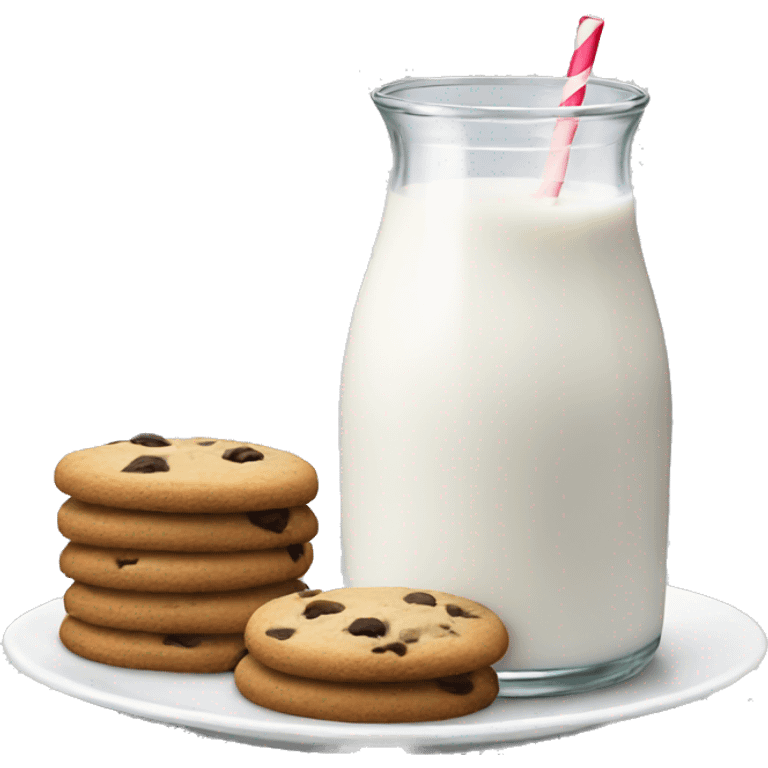 Milk and cookies emoji