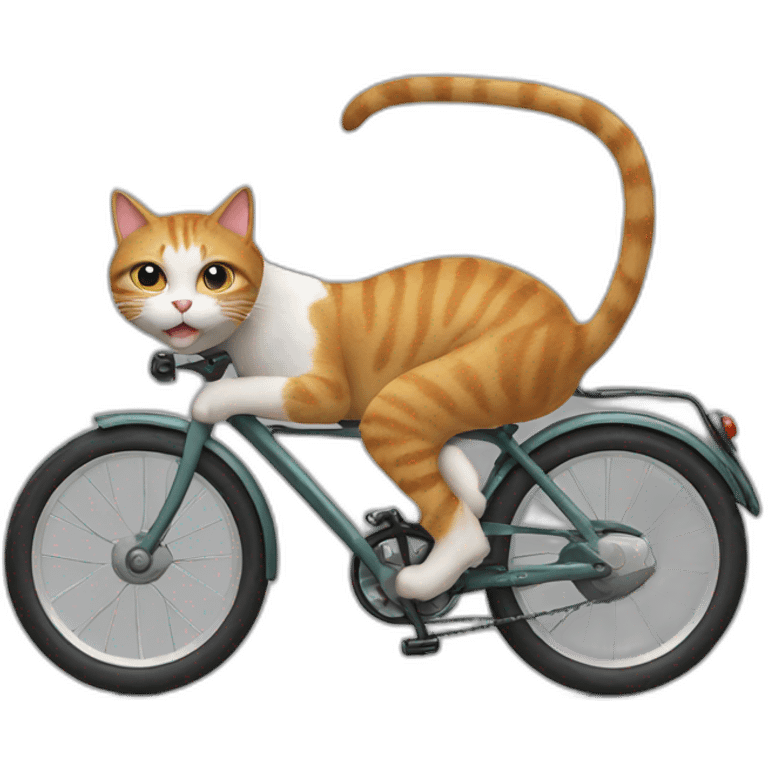 cat on a bike emoji