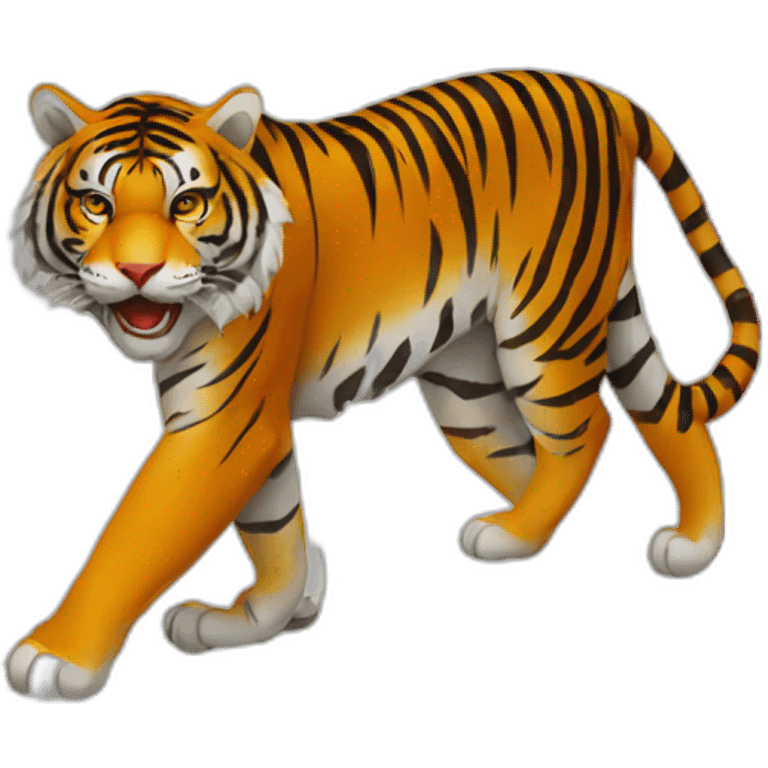 Tiger flag red emoji