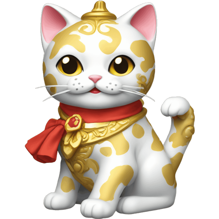 Rococo lucky cat emoji