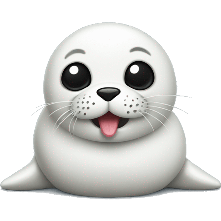 Baby seal getting insulin emoji