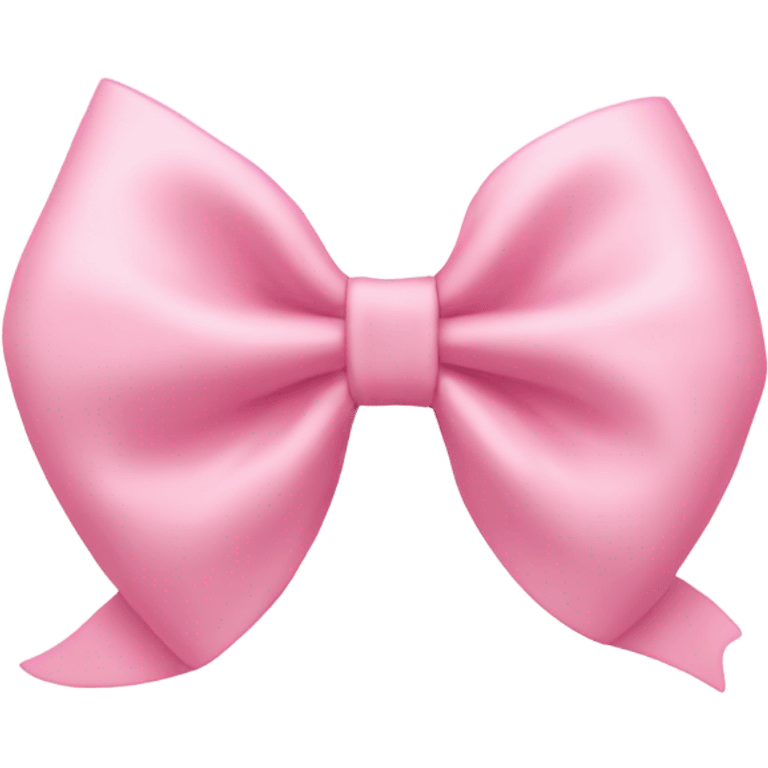 light pink bow on light pink bow emoji