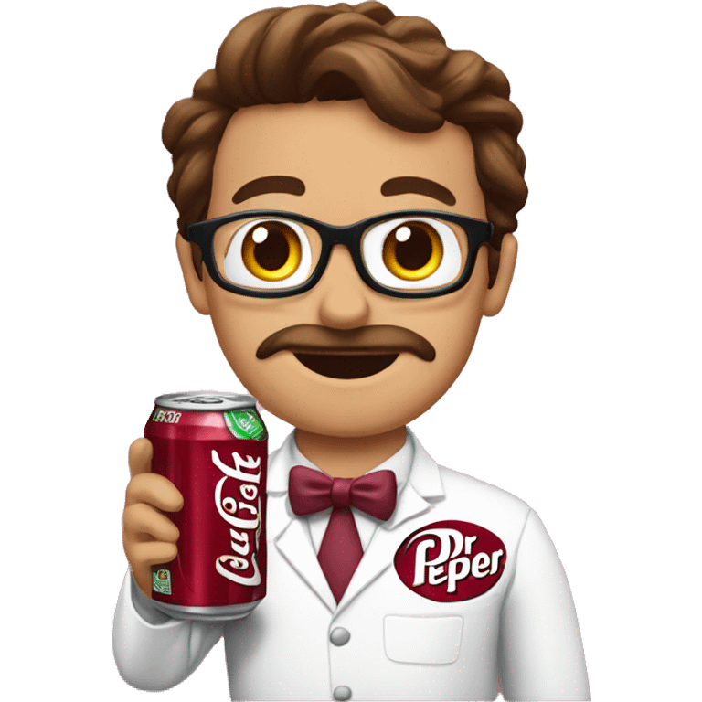 Dr Pepper can wearing a bow emoji