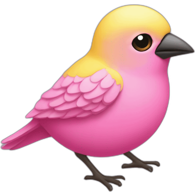 pink canary with x'ed out eyes emoji