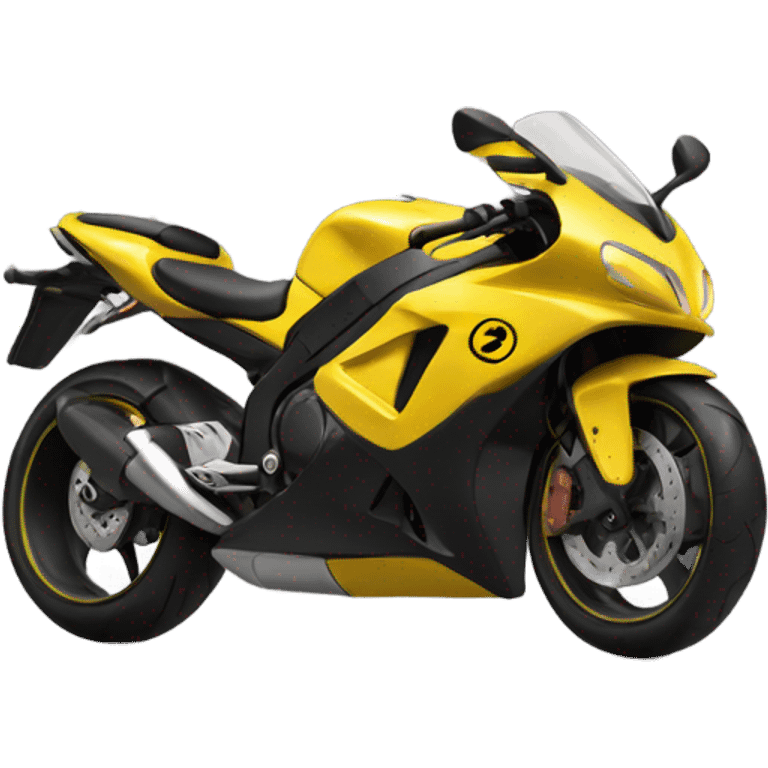 Yellow motorcycle emoji