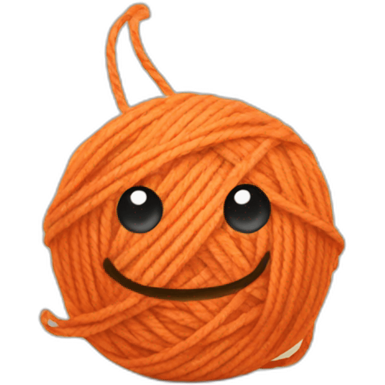 orange ball of yarn emoji