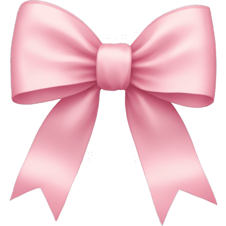 light pink ribbon bow emoji