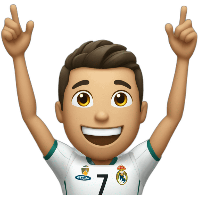 Cr7 celebrating suiii emoji