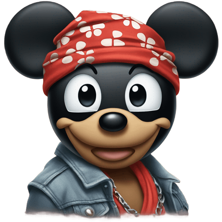 Thug Mickey Mouse emoji