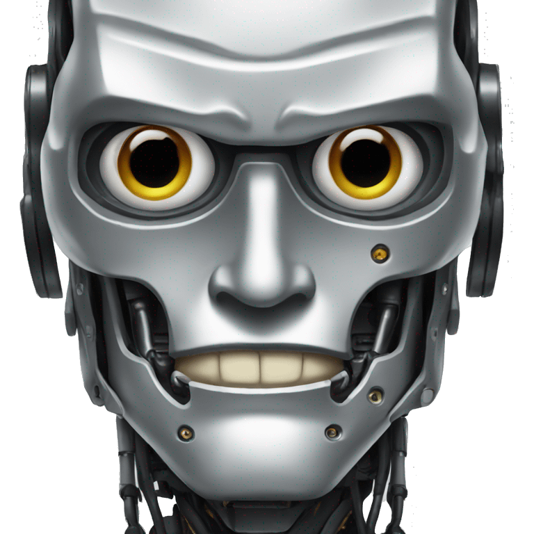 Terminator robot Face emoji emoji