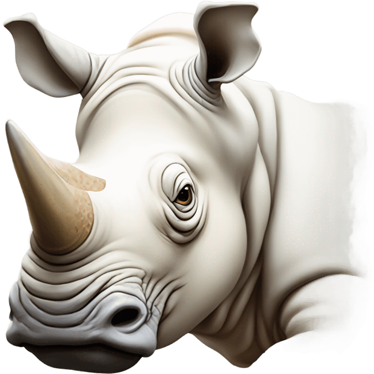 Albino Rhino emoji