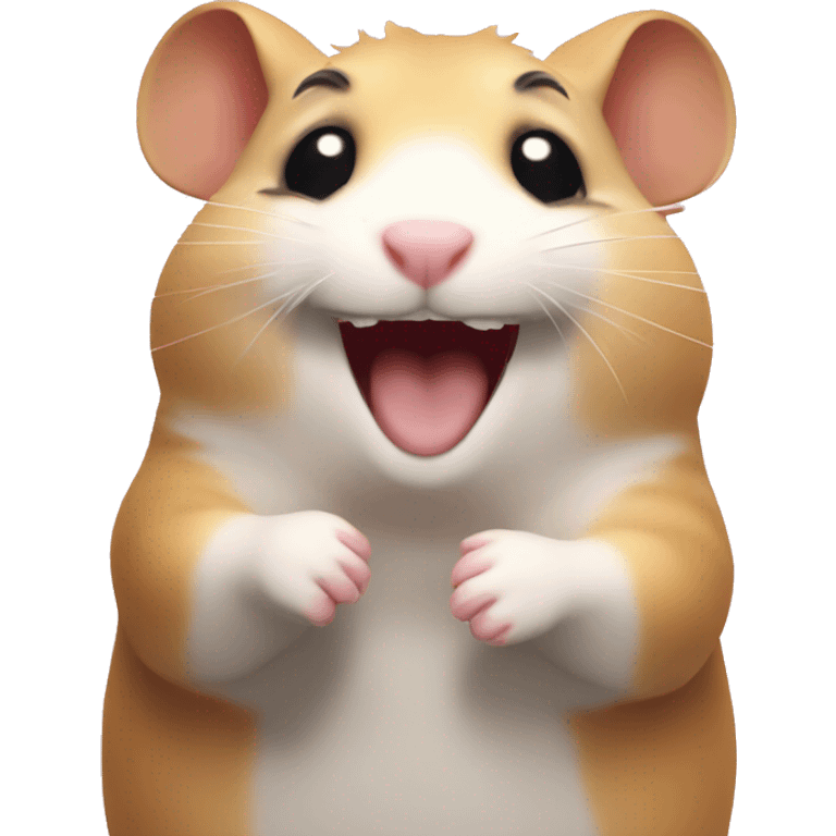 laughing hamster emoji