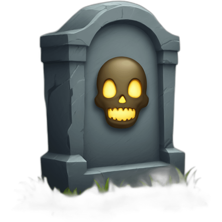 scary tombstone emoji