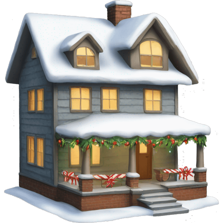 christmas house  emoji