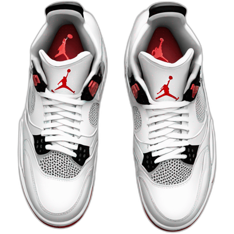 jordan 4 blanches emoji