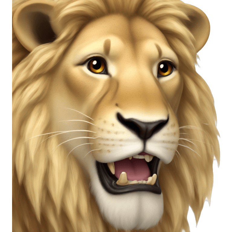 A really long fat lion from a giraffes point of view? emoji